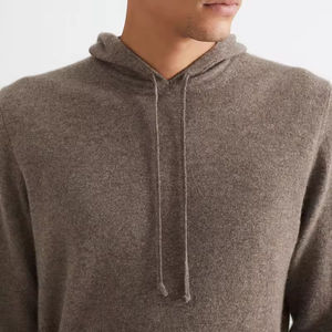 เสื้อฮู้ดสำหรับผู้ชายสีพื้นดีไซน์ตามสั่งโลโก้ - Product Image 3