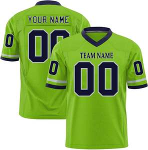 Camisetas de fútbol de malla de poliéster OEM, manga de secado rápido, rayas, logotipo de equipo personalizado, nombre, números, uniforme con estampado de transferencia de calor - Product Image 5