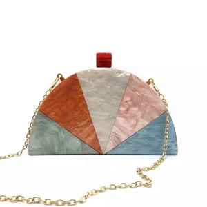 Pochette Femme Fait Main Bleu Ciel Imitation Perle Luxe Papillon Charme Solide Ensemble Complet Pochette Femme Mariage Design Créatif - Product Image 2