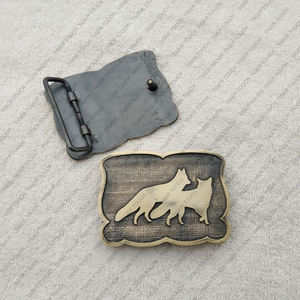 Hebilla bávara Hecha de lobos en la hebilla de cinturón salvaje Hebilla clásica de vaquero Vaquera - Product Image 3