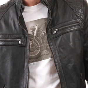 Best Quality Genuine <b>Sheepskin</b> Leather <b>Jacket</b> New Design Genuine Leather <b>Jackets</b> High Quality Leather Winter <b>Jacket</b> - Product Image 5