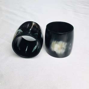 Anillos para Servilletas de Cuerno de Búfalo Redondos, Hechos a Mano, Pulidos, para Decoración de Mesa de Bodas y Hoteles - Product Image 2