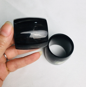 Buffalo Horn Napkin Ring <b>Table</b> <b>Cloth</b> Holder for Restaurants Decorative Use Black Horn <b>Table</b> Decoration Item - Product Image 3