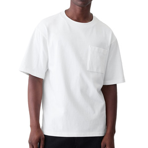 Stylish Cotton Mens Pocket Tshirt Designed With Comfortable Short Sleeves And Soft Breathable Fabric <b>Perfect</b> For Casual Outings - Product Image 2