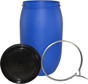 Vente en gros de fûts en plastique bleus de 200 L (55 gallons), qualité alimentaire, recyclables, pour l'emballage de liquides et de produits chimiques - Product Image 5