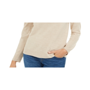 Maglione a Collo Alto Karen Scott per Donna, Traspirante e Casual per Autunno/Inverno, Colore Avena, Taglie Petite S/M per Ragazze e Signore - Product Image 3