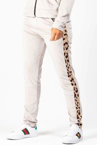 ชุดลำลอง2ชิ้นมีฮู้ดและกางเกงขายาวมีซิปชุดติดตามโลโก้สีทึบชุดวอร์ม - Product Image 6