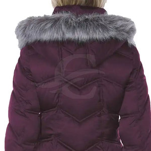 Chaqueta Acolchada de Mujer de Manga Larga con Diseño Nuevo, Cierre de Cremallera, Transpirable, de Nailon/Poliéster, Personalizable, con Cuello Mao, para Invierno, Color Sólido - Product Image 6