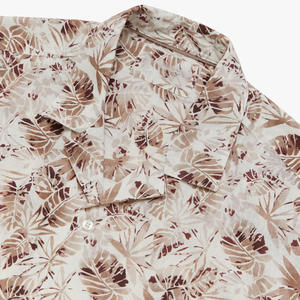 Camisas estampadas ligeras para hombre con etiqueta de logotipo bordado de manga corta personalizada y marca personal para uso de verano - Product Image 2