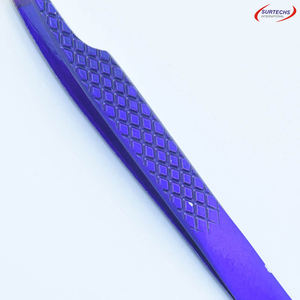 2023 pince à cils professionnelle en acier inoxydable de haute qualité Logo personnalisé couleur pince à épiler beauté pointe pointue OEM ODM disponible - Product Image 5