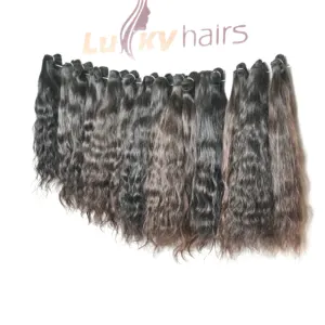 Vente en gros prix d'usine de meilleure qualité, faisceaux droits, extensions de cheveux humains cambodgiens vierges à cuticules alignées - Product Image 1