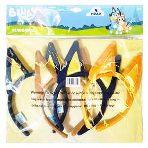 Accesorios para el Cabello de Bluey, Diademas de Felpa, Juego de 4 Piezas, 150 Unidades, Cartón al por Mayor, Envío Gratuito, Colección Oficial con Licencia HER - Product Image 3