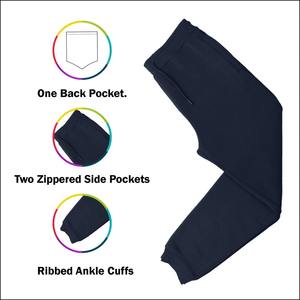 Hiver Casual Solid 2 Piece Fleece Lined Windproof Full Zip Hoodie & Jogger Set Men's Tracksuit Set Premium Clothing RRI-MTS-37 - Product Image 5