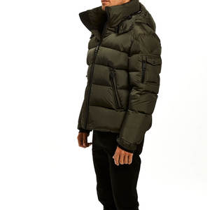 Veste matelassée en toile à la mode pour hommes, personnalisée 100% coton, col montant, dernier nouveau style, vente en gros de veste à bulles à vendre - Product Image 4