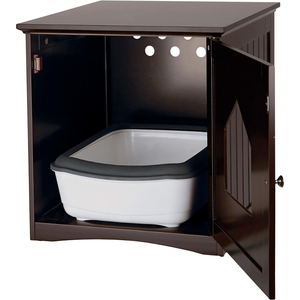 Caja de arena, gabinete de caja de arena oculta para gatitos, muebles de madera para mascotas de alta calidad hechos por un fabricante vietnamita - Product Image 4