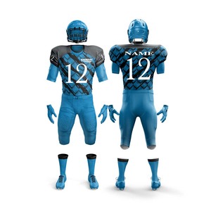 Jersey y Pantalones de Fútbol Americano Personalizados para Adultos |   Uniforme de Fútbol con Camiseta y Pantalones |   Ropa Deportiva Transpirable de Poliéster - Product Image 4