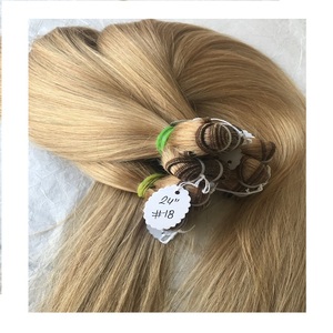 Vente en gros 24 ''droite temple indien vierge 12A 11A #18 simple dessiné cuticule alignée faisceaux humains bruts trame 100% non transformés - Product Image 1