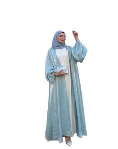 Fabricantes de Ropa Abaya, Vestido Musulmán Personalizado para Mujer, Ropa con Logotipo Personalizado, Servicio OEM, Abaya Negra para Adultos - Product Image 1