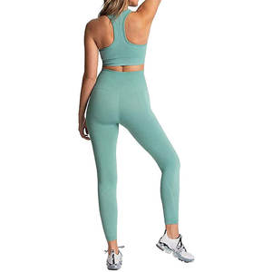 Vêtements de sport pour la salle de sport Vêtements de yoga pour l'entraînement Ensembles de yoga confortables pour femmes Ensemble de yoga personnalisé sans couture - Product Image 6