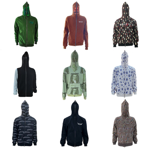 Veste sweat-shirt zippé intégral en coton pour hommes, sweat à capuche Streetwear avec logo brodé surdimensionné pour l'automne personnalisé OEM - Product Image 6
