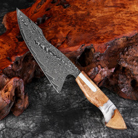 Couteau de cuisine professionnel, design moderne, ambidextre, durable, fait main, service OEM/ODM de haute qualité, personnalisable en gros