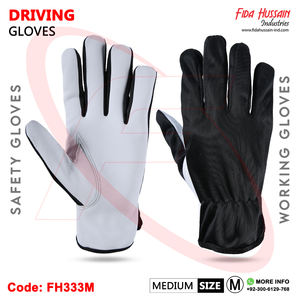 ขายส่งถุงมือขับรถผู้ชายที่ทนทานถุงมือนิรภัยสําหรับงานหนักสําหรับถุงมือหนังคนขับจากปากีสถานในหนังแพะระดับพรีเมียม - Product Image 4
