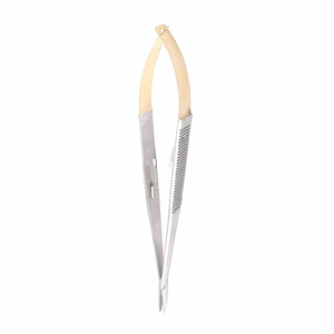 Soporte de aguja quirúrgico TC Castroviejo 9 insertos de carburo de tungsteno de medio oro recto dentado industrial personalizable OEM - Product Image 5