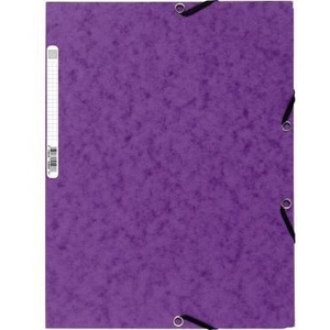 Purple EXACOMPTA File <b>Folder</b> with 400g/m Color Chipboard and DIN <b>A4</b> Size - Product Image 1
