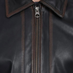 Chaqueta de Cuero Vacuno Resistente al Agua de Alta Calidad para Hombre, Impresión Personalizada, Chaquetas de Cuero de Moda Urbana, Servicio OEM - Product Image 6