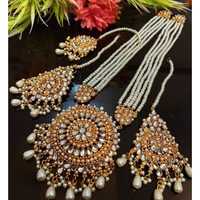Offre Spéciale conceptions personnalisées 18K or mariage mariée indien Rajwari colliers boucles d'oreilles tour de cou casque ensembles de bijoux pour femmes en vrac
