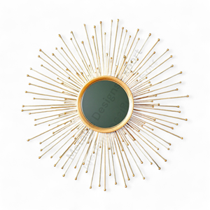 Admirable Color blanco brillante Metal pared espejo arte para decoración del hogar nuevo diseño a precios al por mayor - Product Image 5