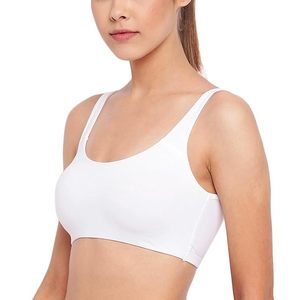 Soutien-gorge de sport sur mesure 95% coton 5% Spandex blanc gris couleur dames meilleur prix d'usine Bangladesh - Product Image 2