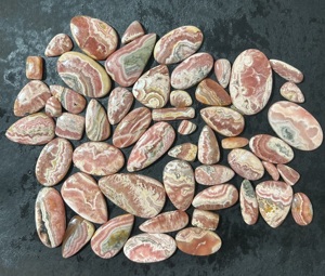 Piedra preciosa suelta de Rodocrosita Rosa natural al por mayor, varias formas, cabujón pulido, piedra de cristal curativa - Product Image 2