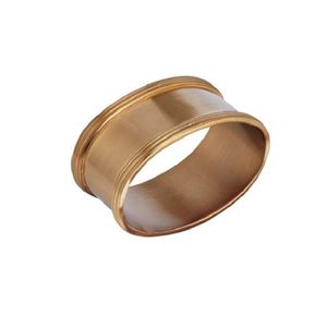 Rond de serviette en aluminium Design élégant avec finition argentée Parfait pour les hôtels Resorts Vaisselle élégante Accessoire de salle à manger élégant - Product Image 5