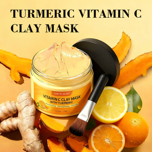 <span class=keywords><strong>Masque</strong></span> d'<span class=keywords><strong>argile</strong></span> anti-acné au curcuma personnalisé en gros, traitement naturel à la boue, éclaircit le teint et réduit les imperfections - Product Image 6