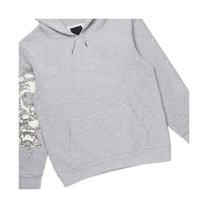 Survêtements en coton pour hommes OEM, respirants, imprimés à l'écran, sweat-shirt à capuche, jogging évasé, ensemble trois pièces, ensemble deux pièces superposé - Product Image 5