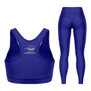 Ensemble de yoga respirant à séchage rapide à taille mi-haute et à taille élastique, nouvelle mode, couleur unie, impression personnalisée sur le devant, 2 pièces - Product Image 2