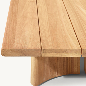 Table rectangulaire en teck, style moderne, idéale pour l'extérieur, durable, en promotion. - Product Image 4