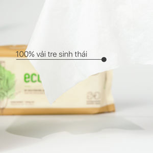 Toallitas Húmedas de Bambú Ecológicas de Alta Calidad para Bebés, 80 Unidades, Antisépticas y Sin Perfume, de Vietnam - Product Image 3