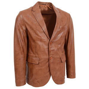 Chaqueta de Motociclista de Cuero Genuino para Hombre, a la Moda, Estilo Casual Elegante, Teñida, con Botones, de la Mejor Calidad - Product Image 4