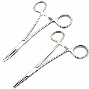 Pinzas Curvas para Arterias de Mosquitos de Alta Calidad, Instrumentos Quirúrgicos Manuales Reutilizables de Acero Inoxidable para Uso Médico con Logotipo Personalizado - Product Image 1