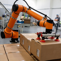 Station de palettisation AUBO Cobot, robot collaboratif de 25 kg de charge utile pour l'empilage automatique de cartons