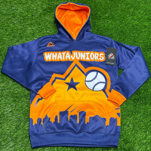 เสื้อฮู้ดผ้าโพลีเอสเตอร์สำหรับผู้ชายเสื้อฮู้ดพิมพ์ลายแบบระเหิดชื่อทีมออกแบบได้ตามต้องการ - Product Image 3