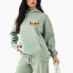 Women Oversized <b>Hoodie</b> Winter Long <b>Velour</b> 100% Cotton Streetwear Warm Loose Casual Fashion Wear - Product Image 1