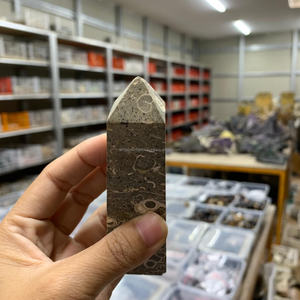 Wholesale High Quality Natural Indonesia Turritella Jasper Obelisk Shape Gemstones Handicrafts Healing <b>Crystal</b> - Product Image 6