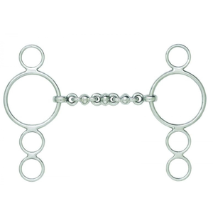 Waterford Elevator Gag Bit | Mèche à mâcher en acier inoxydable pour chevaux forts, entraînement et tack équestre professionnel - Product Image 1