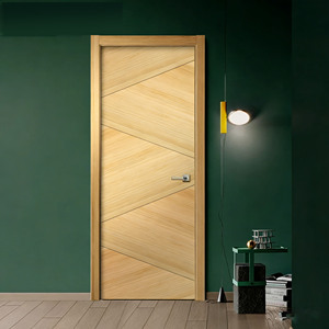 Porte in Legno Moderne Francesi OEM Cinesi per Case con Telaio, Nucleo Solido in Legno, Impermeabili, Insonorizzate, Porte Interne WPC per Camera da Letto - Product Image 1