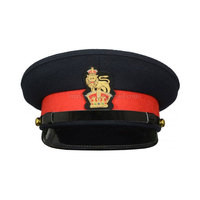 Casquette de capitaine officier multicolore de haute qualité fabriquée en laine casquettes d'officier chapeaux avec casquette d'officier réglable en tissu de qualité supérieure