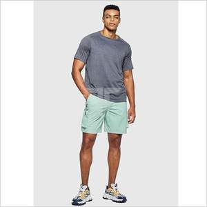 กางเกงขาสั้นคาร์โก้เอวยางยืดสูงสำหรับผู้ชาย แห้งเร็ว เหมาะสำหรับเดินทาง ท่องเที่ยวกลางแจ้ง ตกปลา ตั้งแคมป์ ใช้งานได้หลากหลาย - Product Image 2