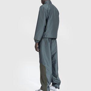 Chándal cortavientos de Color sólido para hombre, traje de lluvia de nailon 100% de alta calidad, chándal cortavientos ligero impermeable para hombre, chándal para niños - Product Image 2